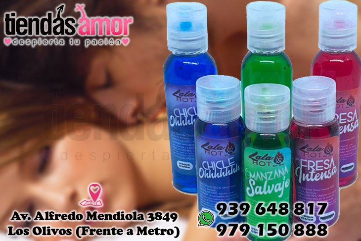 Lubricantes Comestible LalaHot de 100ml diferentes sabores